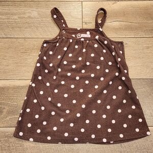 Carter's Brown Dress with Polka Dots 24 Months